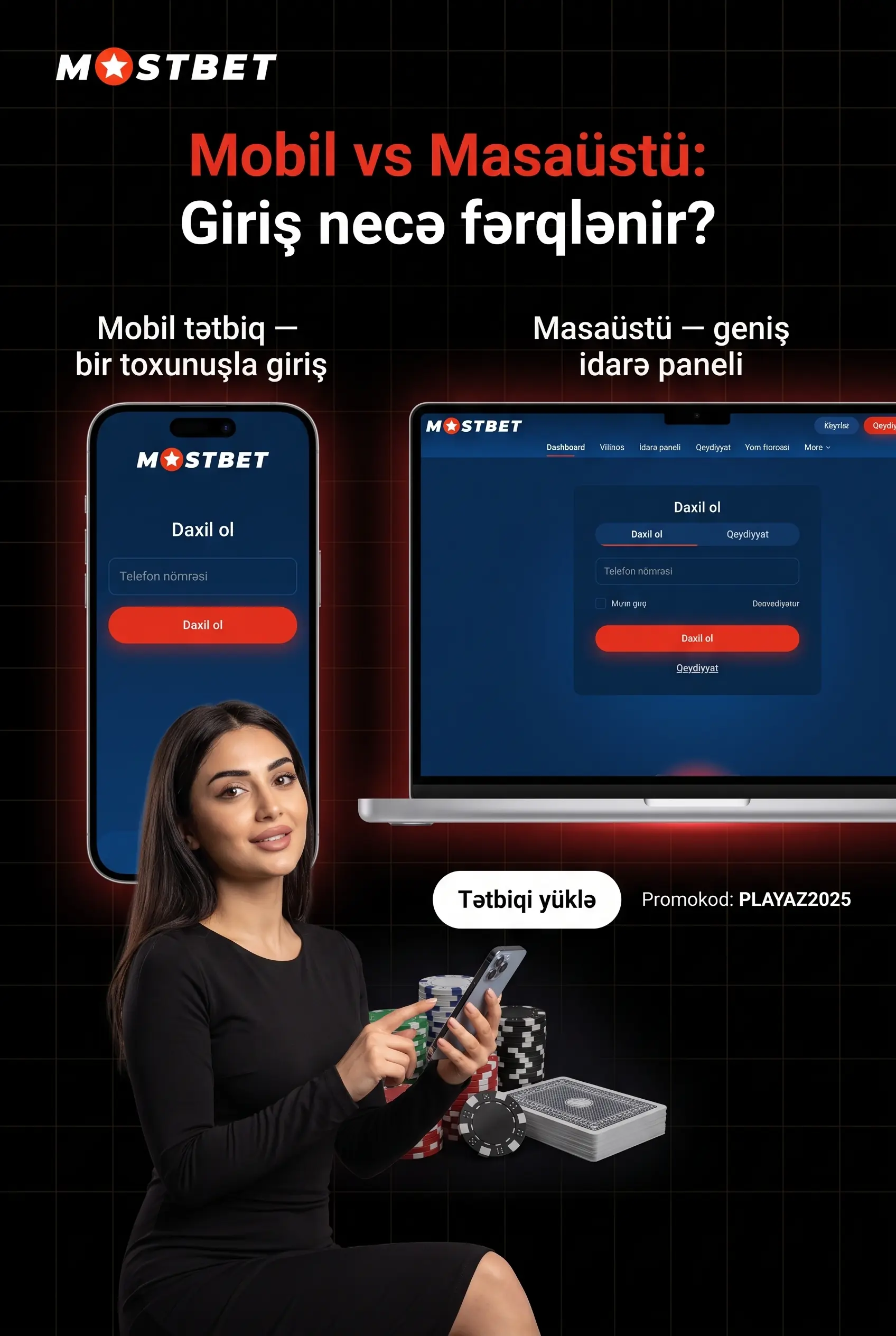 Mobil və desktop fərqləri
